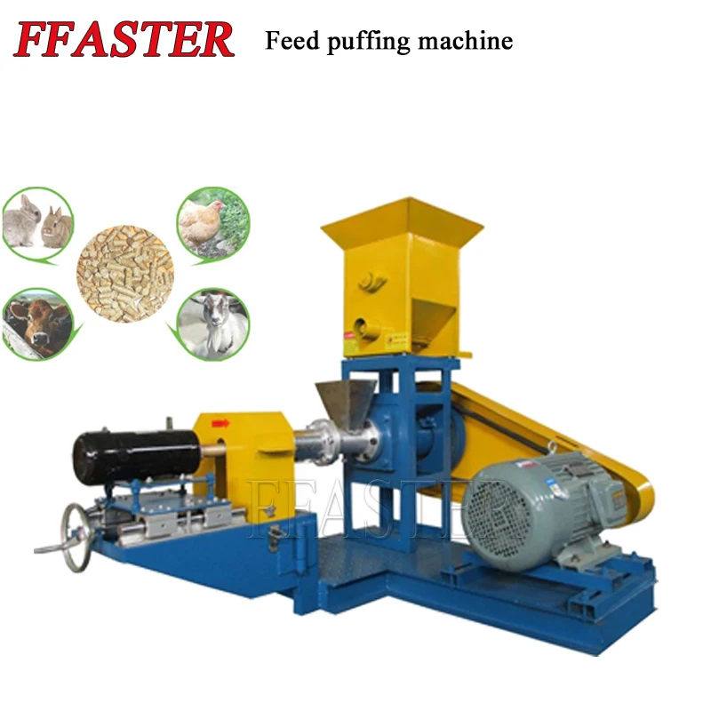 Плавающая машина для производства гранул для корма рыб Высокопроизводительная машина для экструдирования корма для домашних животных сухого типа