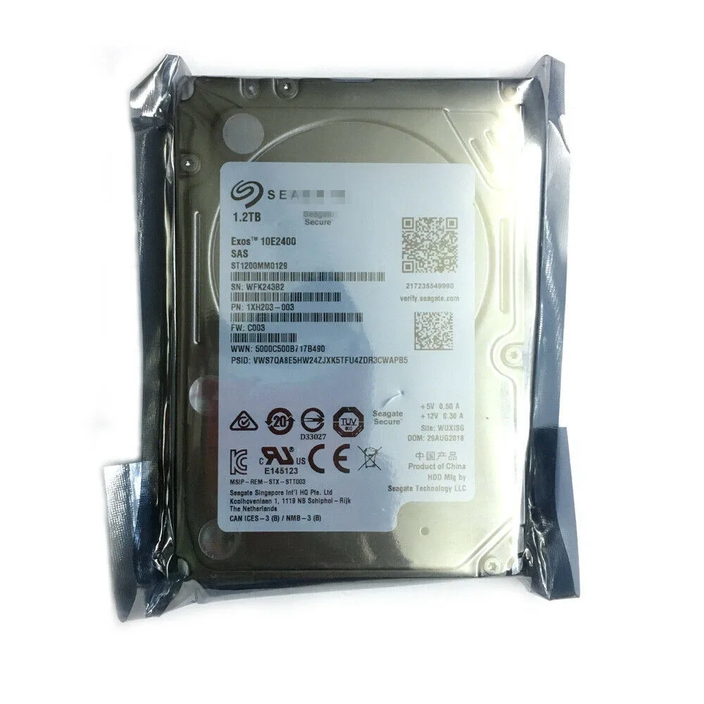 Для Seagate Exos 10E2400 10K ST1200MM0129 1,2 ТБ 2,5-дюймовый жесткий диск SAS 12 Гб/сек. 256 М
