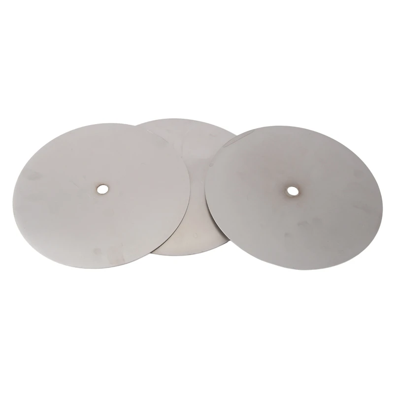 3 ШТ. Алмазный полировальный диск, 8-дюймовый Серебристый алмазный полировальный диск с зернистостью 600/1000/3000, Шлифовальный круг для притирки, инструмент для заточки