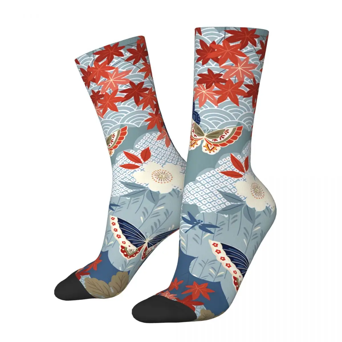 Happy Men's Socks Japan Винтажный Дизайн Винтажные носки в японском стиле в стиле хип-хоп Crazy Crew с подарочным рисунком