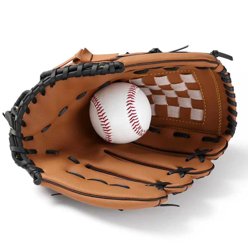 Бейсбольная тренировочная перчатка Спортивные перчатки для занятий софтболом на открытом воздухе Для детей/взрослых Профессиональная бейсбольная и софтбольная рукавица