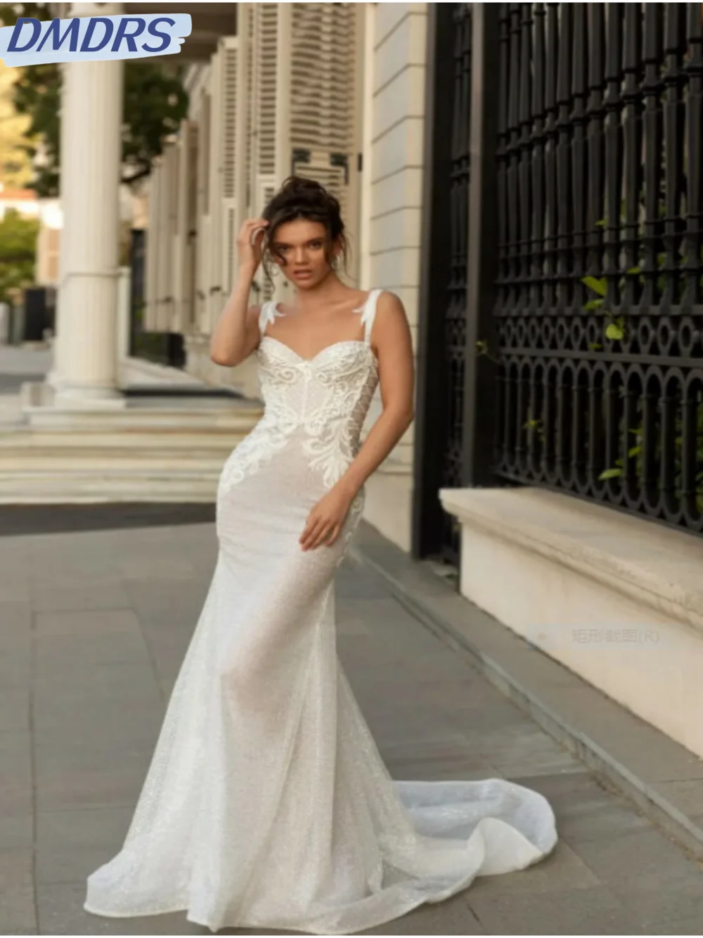 Сексуальное платье на бретельках для невесты, классическое свадебное платье с кружевными аппликациями, Элегантное длинное свадебное платье 
