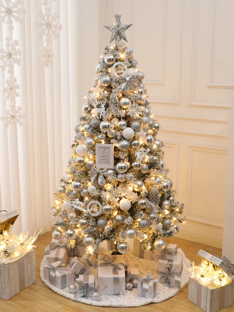 Набор для рождественской елки Snowfall, Большая гостиная, Нордическая Зашифрованная Стекающаяся Искусственная Рождественская елка, Новогодний подарок для украшения дома