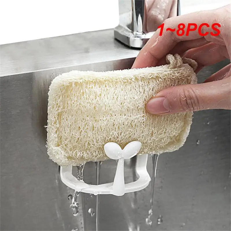 Простой держатель для сушки губки Пластиковая присоска Чистящий коврик Подставка для хранения Губки для слива воды Кухонные держатели