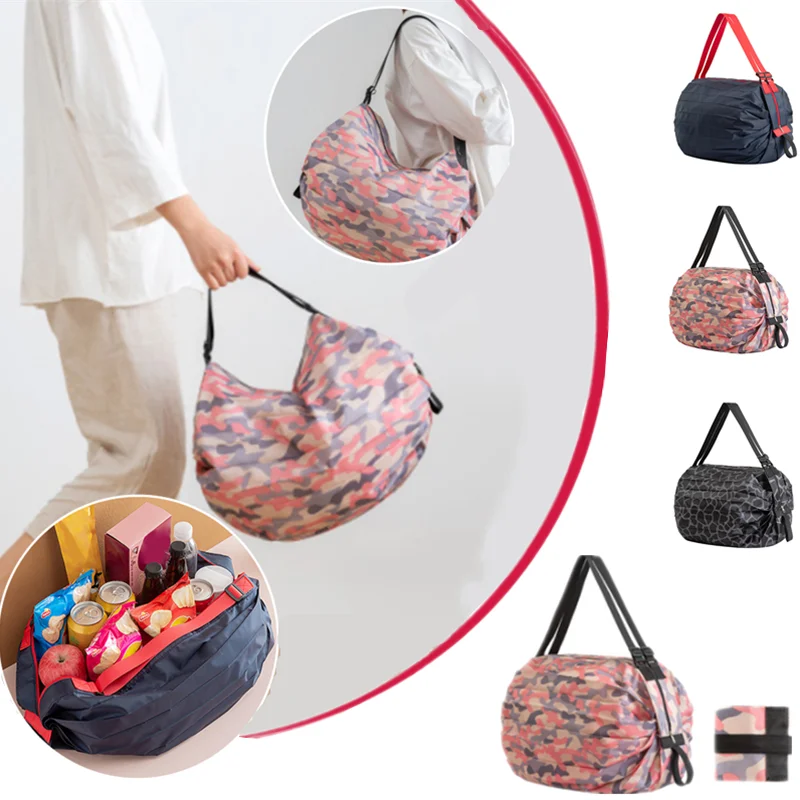 Складная переносная хозяйственная сумка на одно плечо, переносная продуктовая сумка, эко-сумка из супермаркета для покупок, пикника, путешествий и тренажерного зала