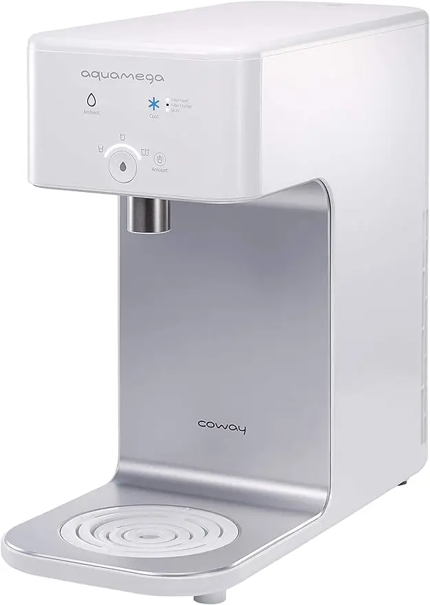 Настольный очиститель воды Coway Aquamega 200C с настройкой подачи холодной воды, новым усовершенствованным фильтром и подключением Coway Io-Care app connectivi