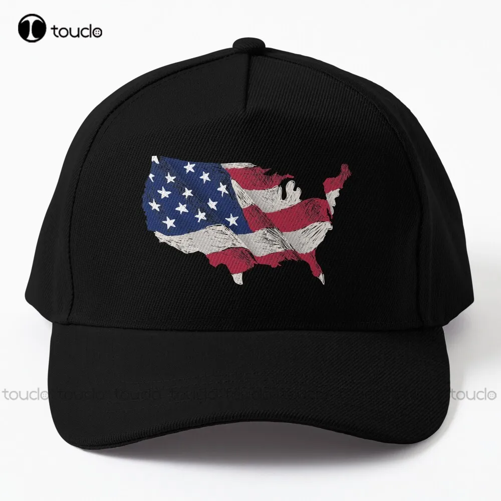 США Бейсболка С Американским Развевающимся Флагом, Солнцезащитные Шляпы Для Женщин, Удобные Спортивные Джинсовые Шапки Для Девочек, Уличная Одежда