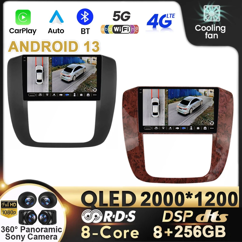 Android 13 Автомобильный Радиоприемник Мультимедиа для GMC Yukon 3 GMT 900 Для Chevrolet Tahoe 3 III GMT900 2007-2014 9 