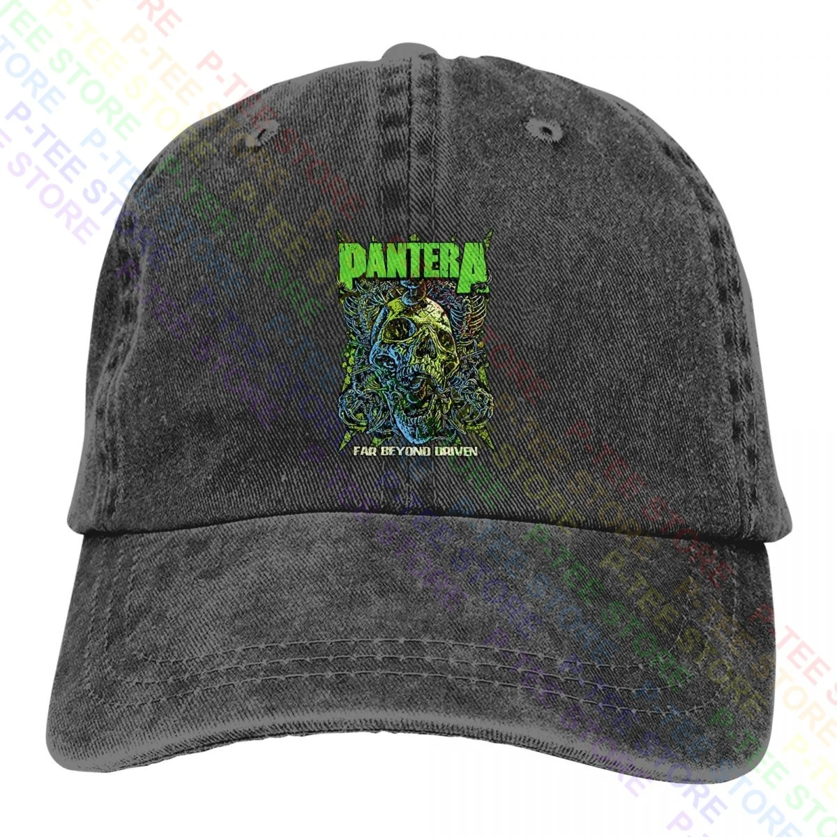 Pantera Far Beyond Driven Pantera Band Бейсболка Из Выстиранной Джинсовой Ткани Pantera Шляпы Дальнобойщика Подарок Бестселлер