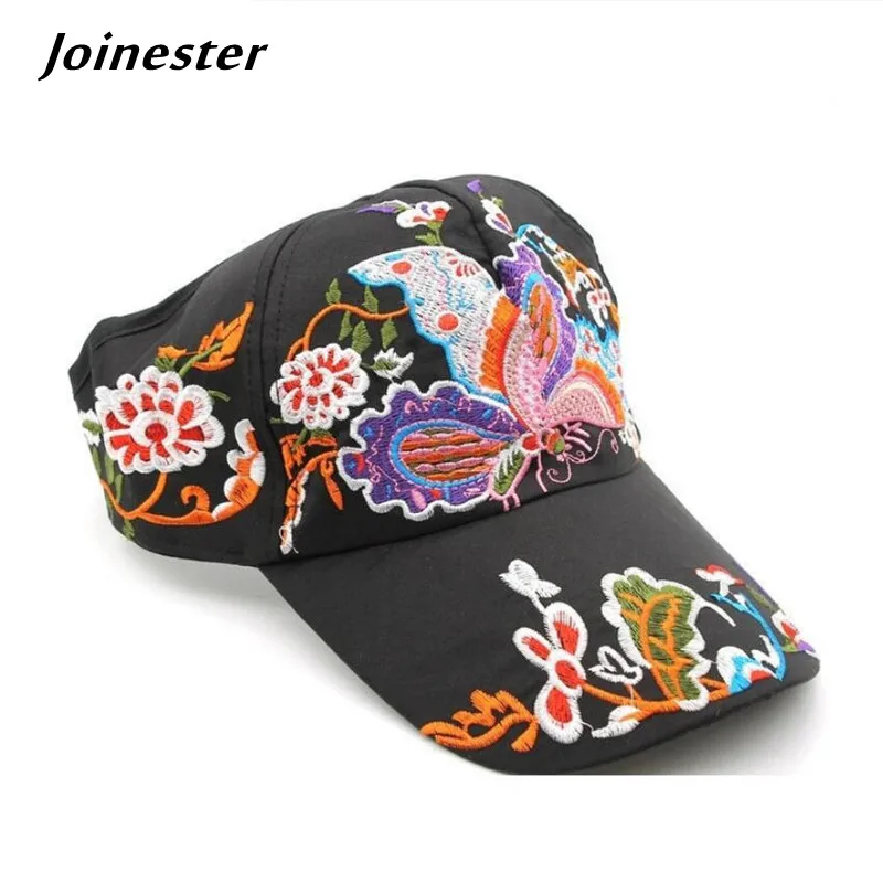 Вышитая ткань хлопок бейсбольная кепка для женщин, этническое летнее солнце шляпа лето женщины дышащий хип-хоп шапки для девочек на открытом воздухе шляпа