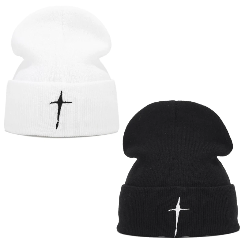 Новая зимняя шапочка для женщин Мужчин Мальчиков и девочек, вязаная крючком, черепа, шапка с вышивкой