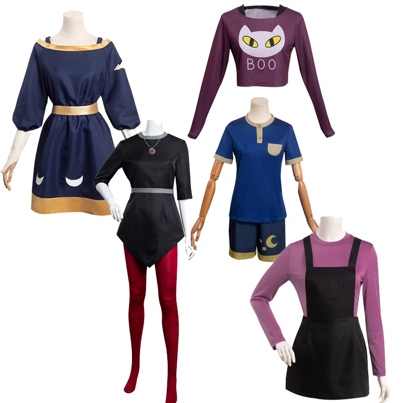 Женский костюм Аниме для косплея Amity, платье The Owl, футболка Cos House, пижама, костюмы для ролевых вечеринок на Хэллоуин, Карнавал для девочек
