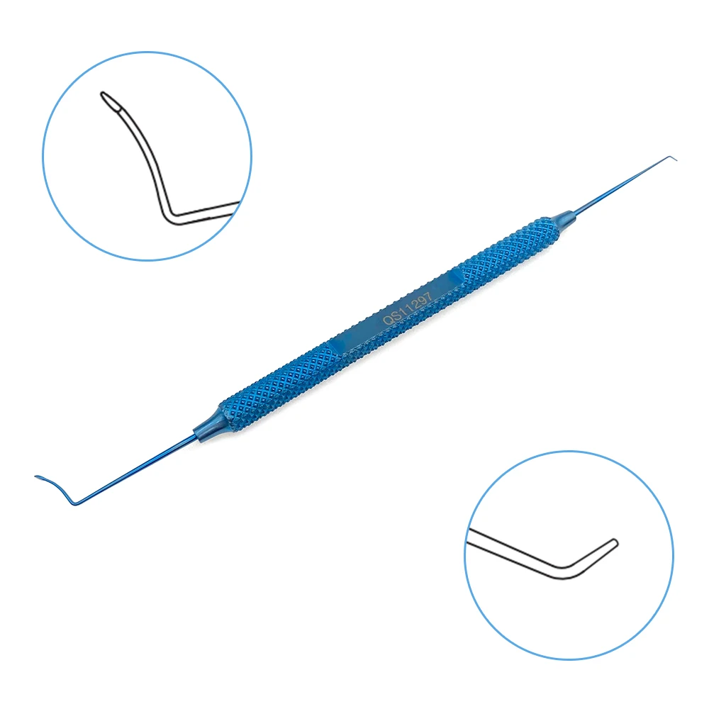 Крючок-разделитель линз с двойным титановым офтальмохирургическим крючком, разделяющий инструмент Офтальмологический инструмент