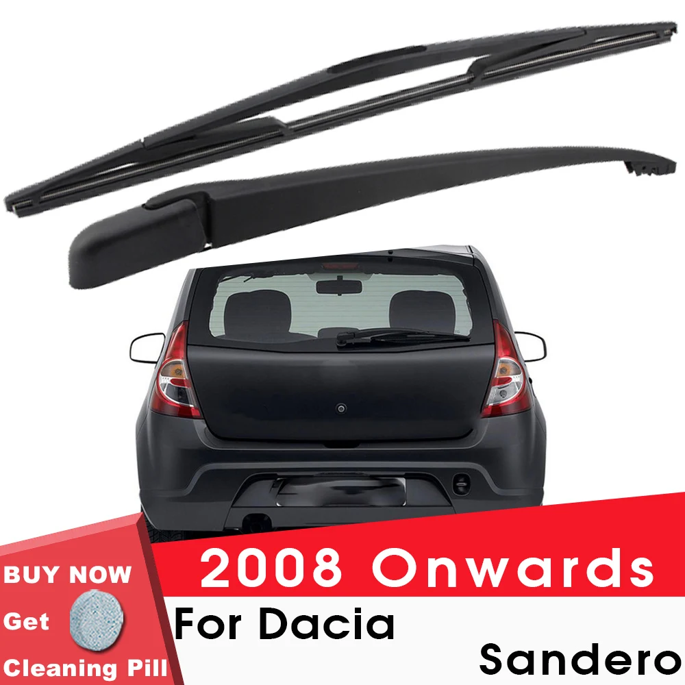 Большинство автомобильных лезвий заднего стеклоочистителя для Daica Sandero 2008 года выпуска, Хэтчбек, Ветровое стекло, Автостайлинг