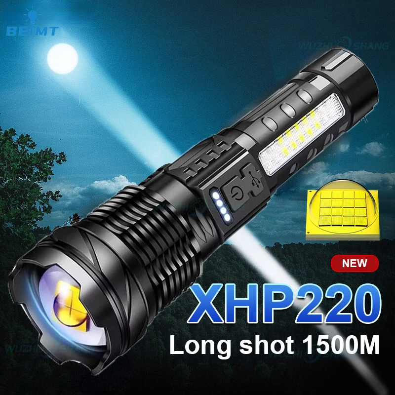 Белый лазер Super XHP50 Мощные Светодиодные Фонари USB Перезаряжаемый Факел Тактическая Вспышка С Высокой Масштабируемостью Кемпинговые Ручные Фонари