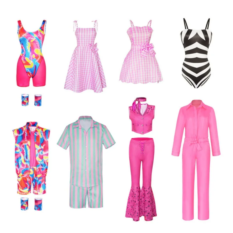 2023 Косплей костюм для женщин розовая одежда топ брюки костюм костюмы на Хэллоуин