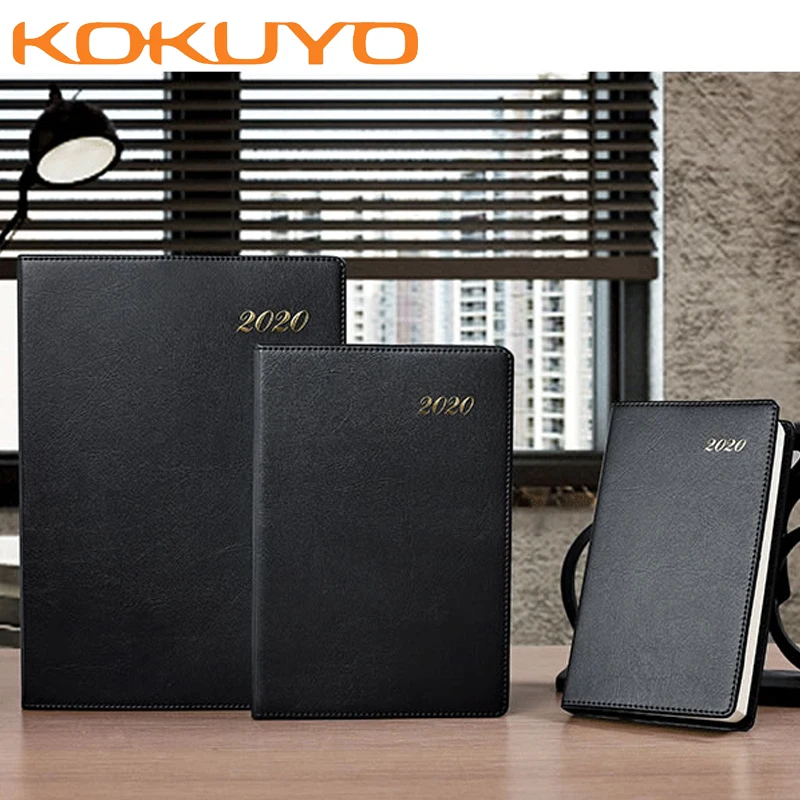 1шт Япония KOKUYO 2020 Дневник, записная книжка с деловым расписанием, простая кожаная катушка, ручная книга, блокнот для планирования времени