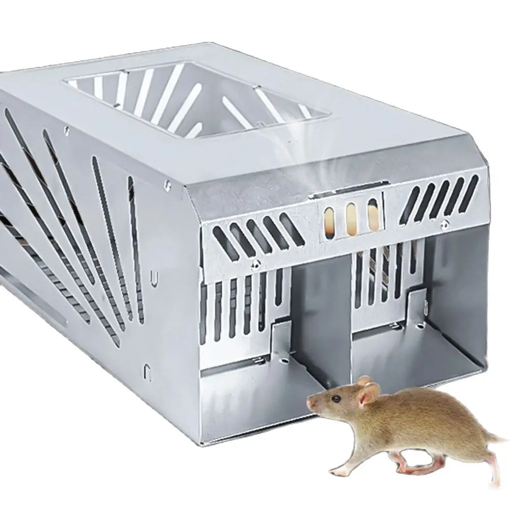 Бытовая мышеловка непрерывного действия, Вместительная клетка для ловли крыс и змей, автоматическая Безопасная и безвредная Высокоэффективная Мышеловка
