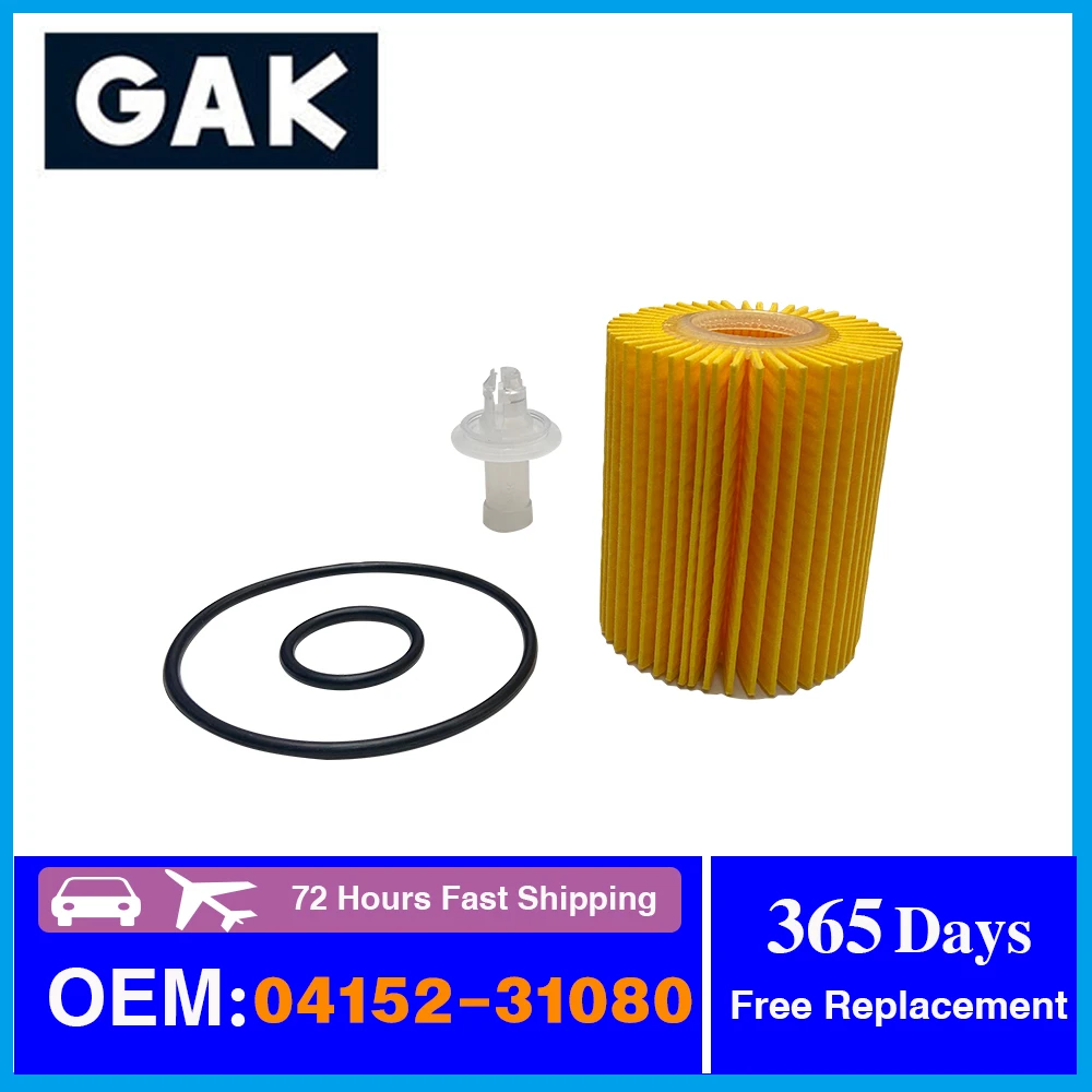 Масляный фильтр марки GAK подходит для Toyota Reiz 2.5 / 3.0L Crown 2.5/ 3.0L AVENSIS RAV 4 Lexus GS300/IS300 oem: 04152-31080