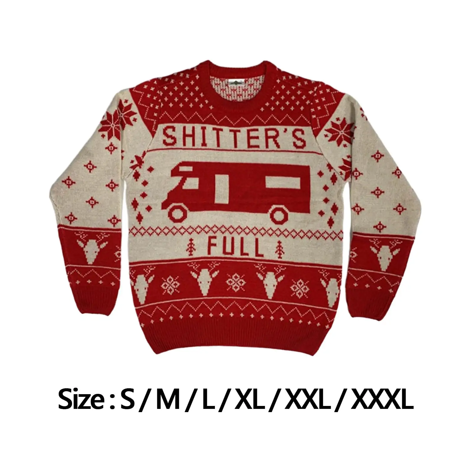 Рождественский свитер, вязаный пуловер, свитер для фестиваля, Рождества, для дам