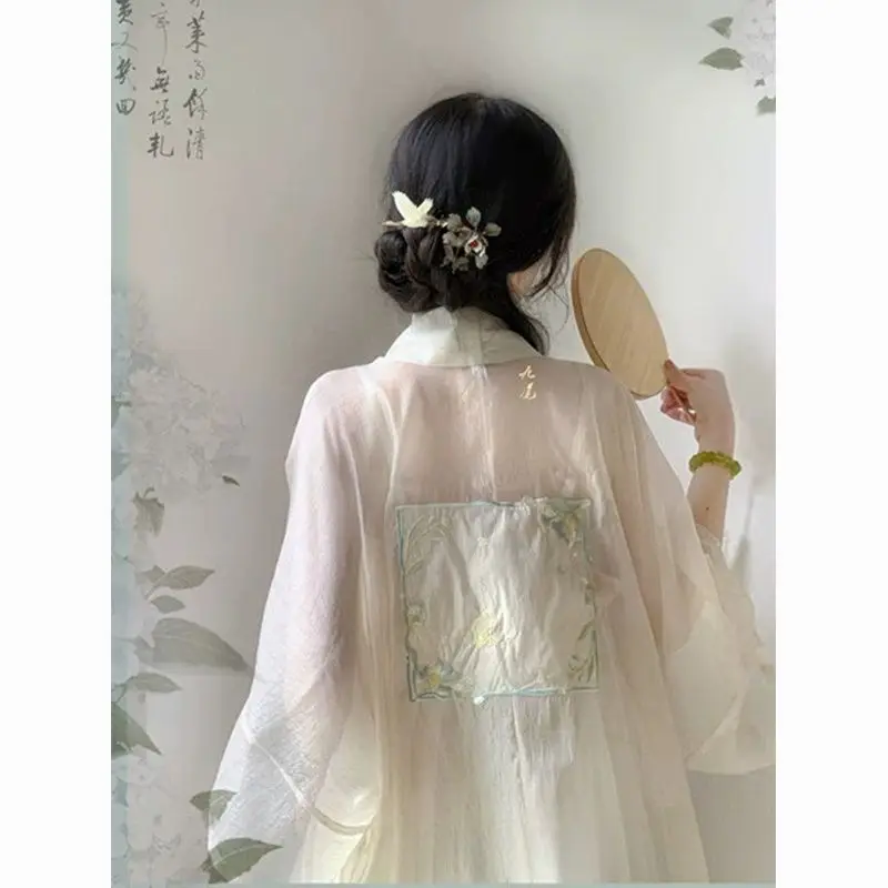 Pmwrun Династия Сун Ханфу, имитация Железного костыля, платье для гробницы, плиссированная юбка, Тонкое весенне-летнее китайское платье