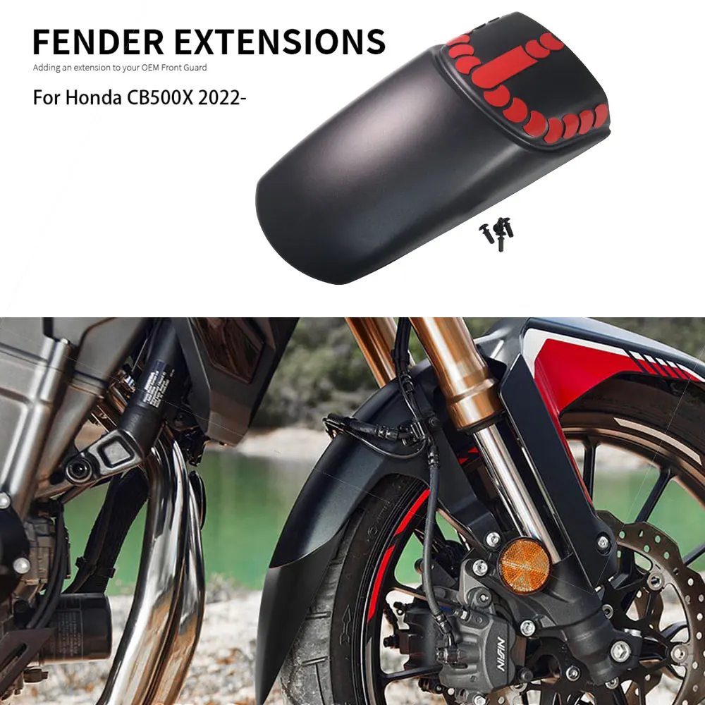 CB500X Аксессуары для мотоциклов Удлинитель переднего крыла для Honda CB 500 X 2022 2023 -