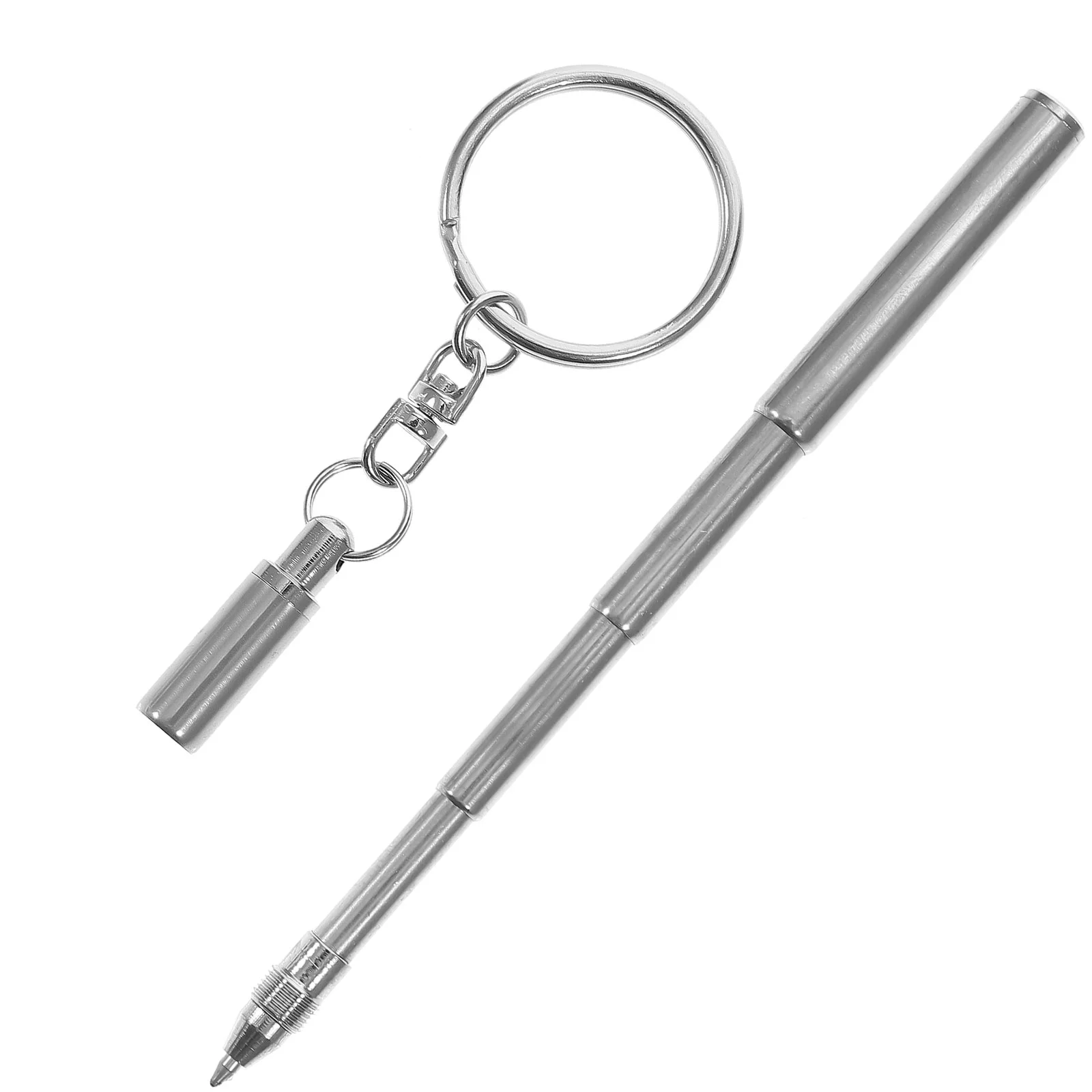 Выдвижная ручка, Телескопические Ручки из нержавеющей Стали, Edc Инструмент для бизнеса, Телескопический Металлический брелок для ключей, кольца для медсестер, Мини-брелок