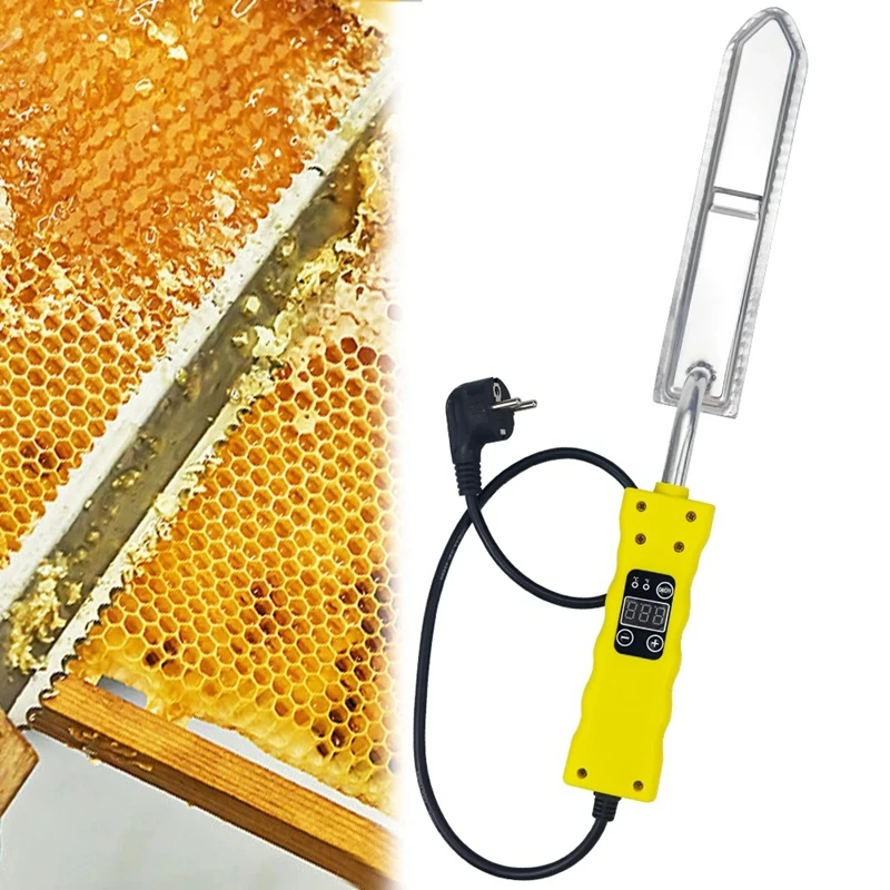 1шт Термостатический Электрический Резак для резки Меда Пчелиный Воск Электрический Контроль температуры Инструмент для пчеловодства