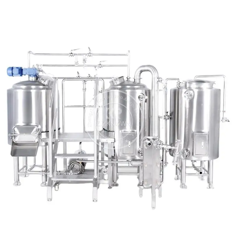 Оборудование пивоварни 200L Nano Size Craft Beer Brewing Machine Двухсосудный Варочный Цех с Малым пространством Экономит затраты на пивоварню