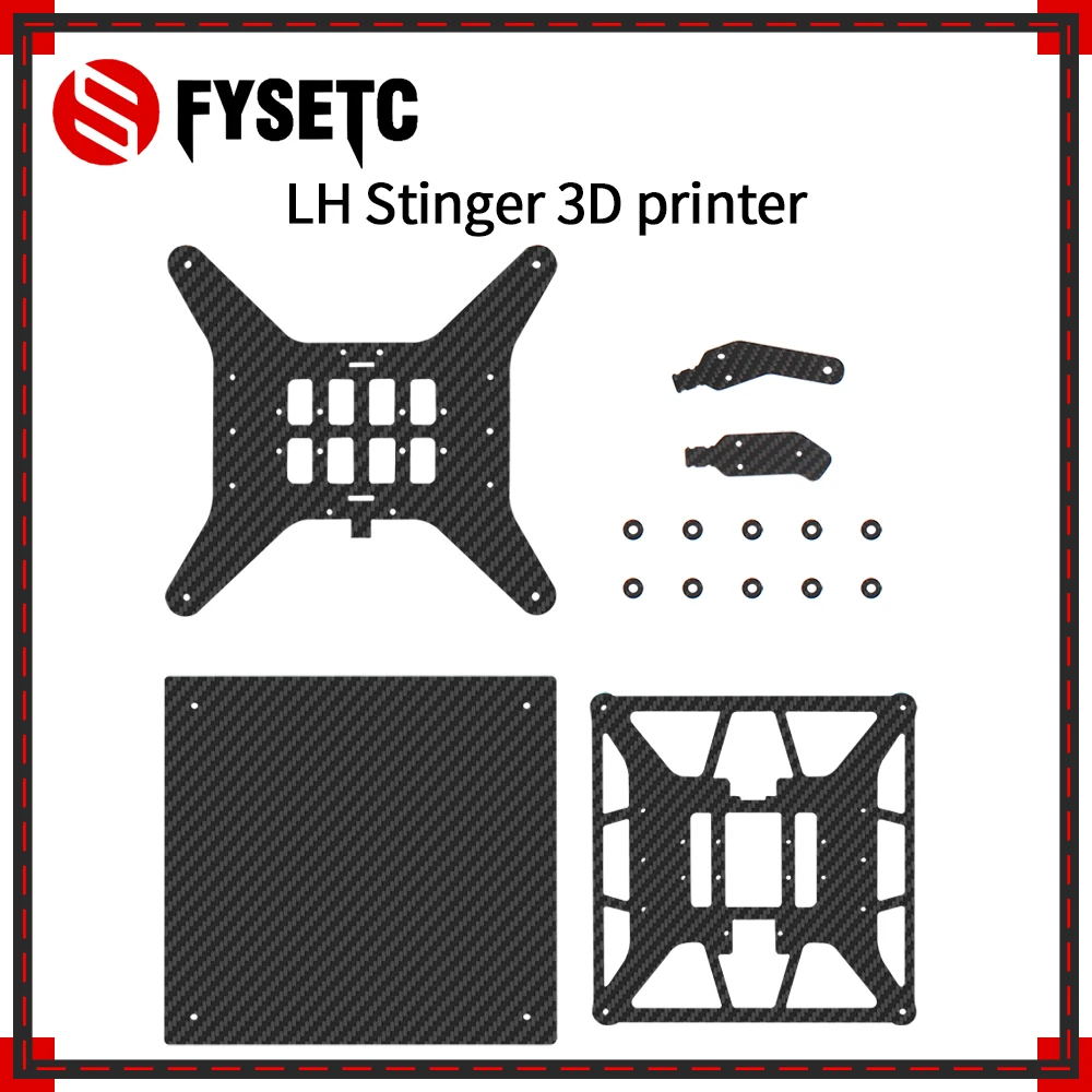 3D-Принтер FYSETC LH Stinger Ось Y CF Каретка Из Углеродистой Стали Монтажная Пластина и Опорная Пластина Аксессуары Для 3D-Принтера