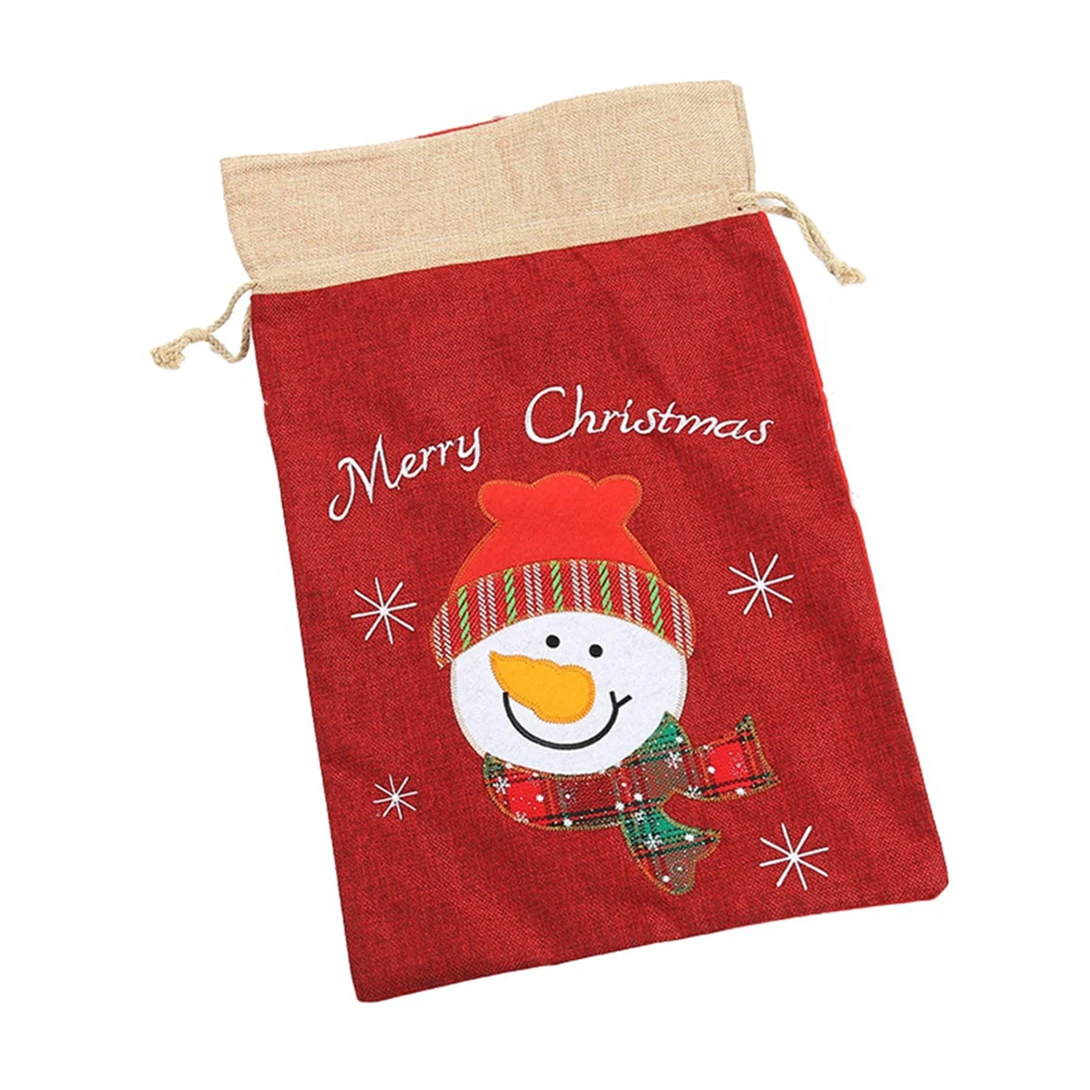 Рождественский мешок и подарочные пакеты, Рождественский мешок Санта-Клауса, Подарочный пакет на Рождество, Мешок Санта-Клауса со шнурком, Рождественский мешок B