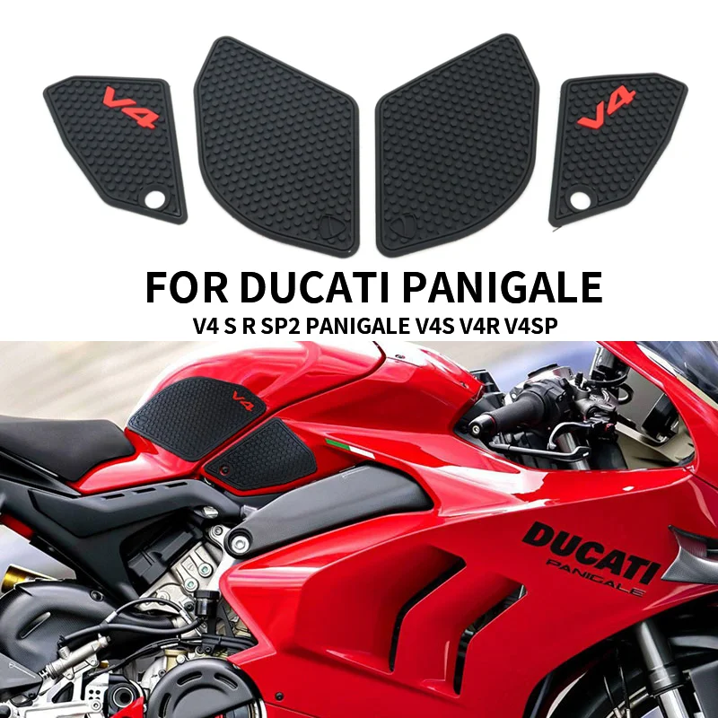 Для DUCATI Panigale V4 S R SP2 V4S 2022 2023 Новый Мотоцикл Противоскользящая Накладка На Бак Газовый Коленный Захват Тяговая Боковая Защитная Наклейка