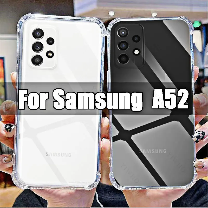 Мягкий чехол для телефона Samsung Galaxy A52 5G 4G TPU HD Прозрачный для Sumsung A 52 5g 6,5 