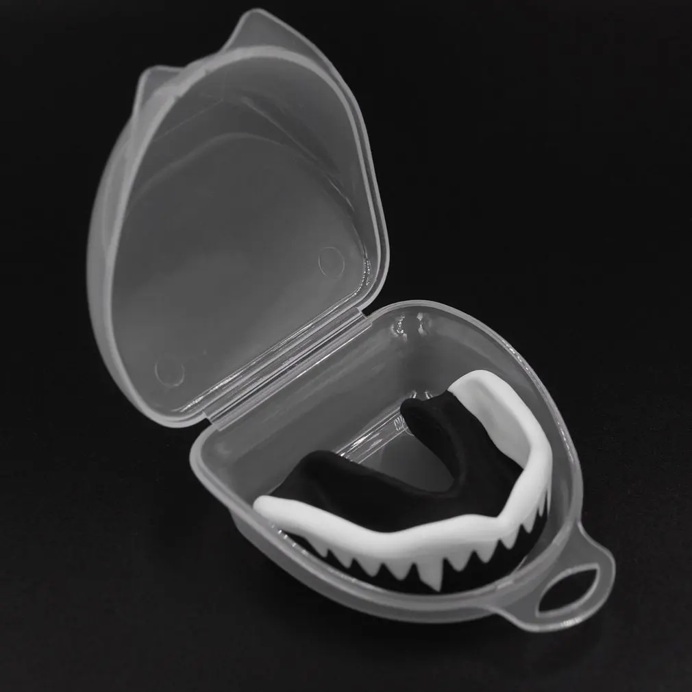 Профессиональный Капповый Щиток Для Взрослых Каратэ Муай Safety Soft EVA Mouth Protective Teeths Guard Спорт Футбол Баскетбол Тайский Бокс