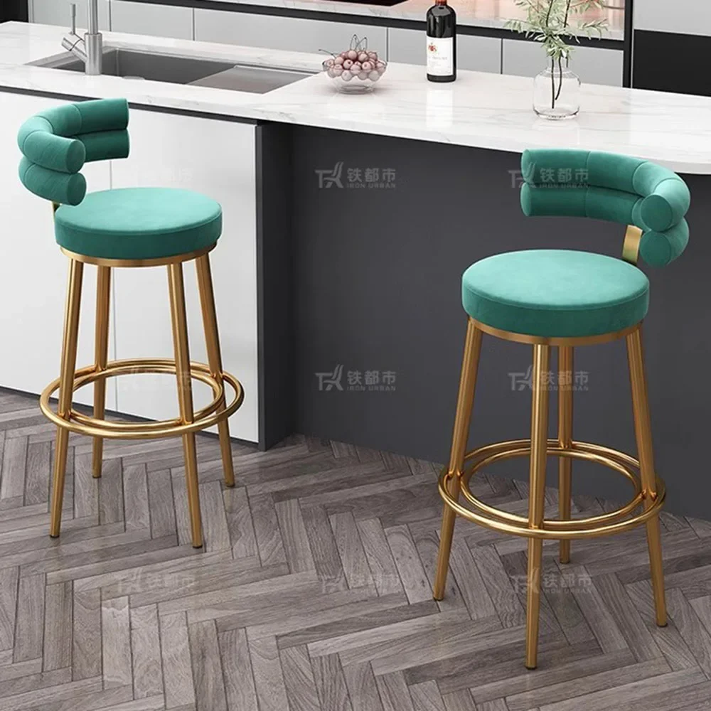 Кухонные обеденные стулья Nordic Dinette Оптом Свадебные Барные стулья с золотыми ножками, Удобная дешевая мебель для дома Cadeira