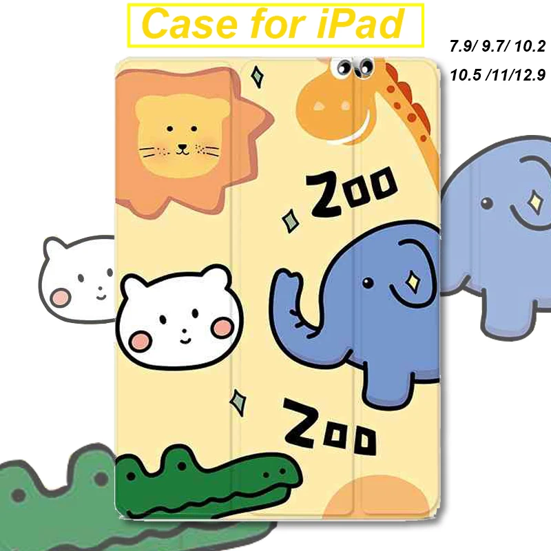 Симпатичный чехол для iPad Mini 6 5 Air 5 4 3 2022 Case Pro 10,5 11 2021 9,7 2018 2017 Kawaii Girl Cover для iPad 10-го 9-го 8-го поколения Case
