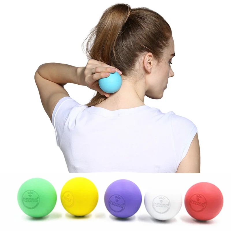Портативный массажный мяч для расслабления мышц, мяч для лакросса, мяч для йоги, обезболивания, физиотерапии, мяч для упражнений для челюсти, 6,3 см