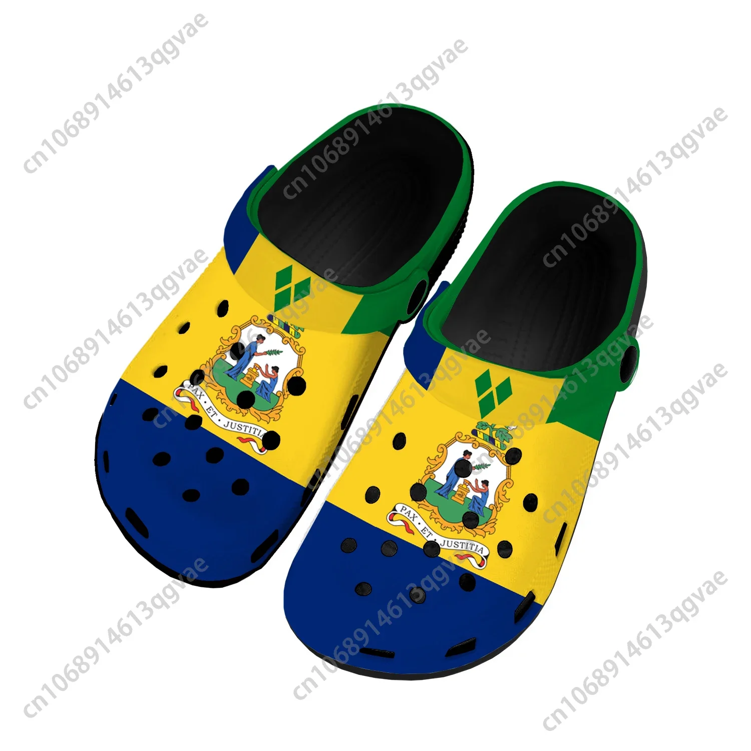 Домашние сабо с флагом Сент-Винсента и Гренадин, водонепроницаемая обувь на заказ, Мужская Женская обувь для подростков, Дышащие пляжные тапочки с дырочками