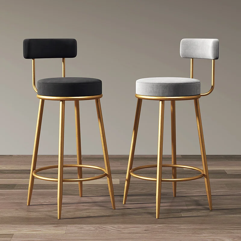Роскошный Дизайн барных офисных обеденных стульев Современный Высокий скандинавский Минималистичный стул Золотые Уличные Табуреты для барной мебели WXH15XP