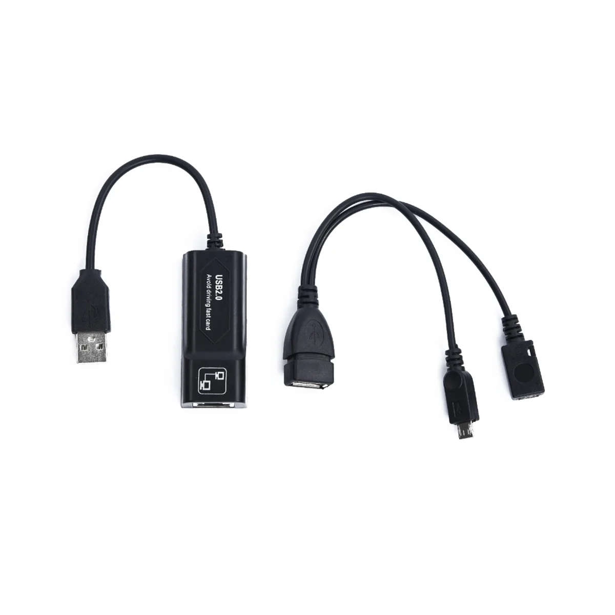 Адаптер USB 2.0 к RJ45 с Адаптерным Кабелем Mirco OTG USB 2.0 LAN Ethernet для Amazon Fire TV 3 или Stick GEN 2