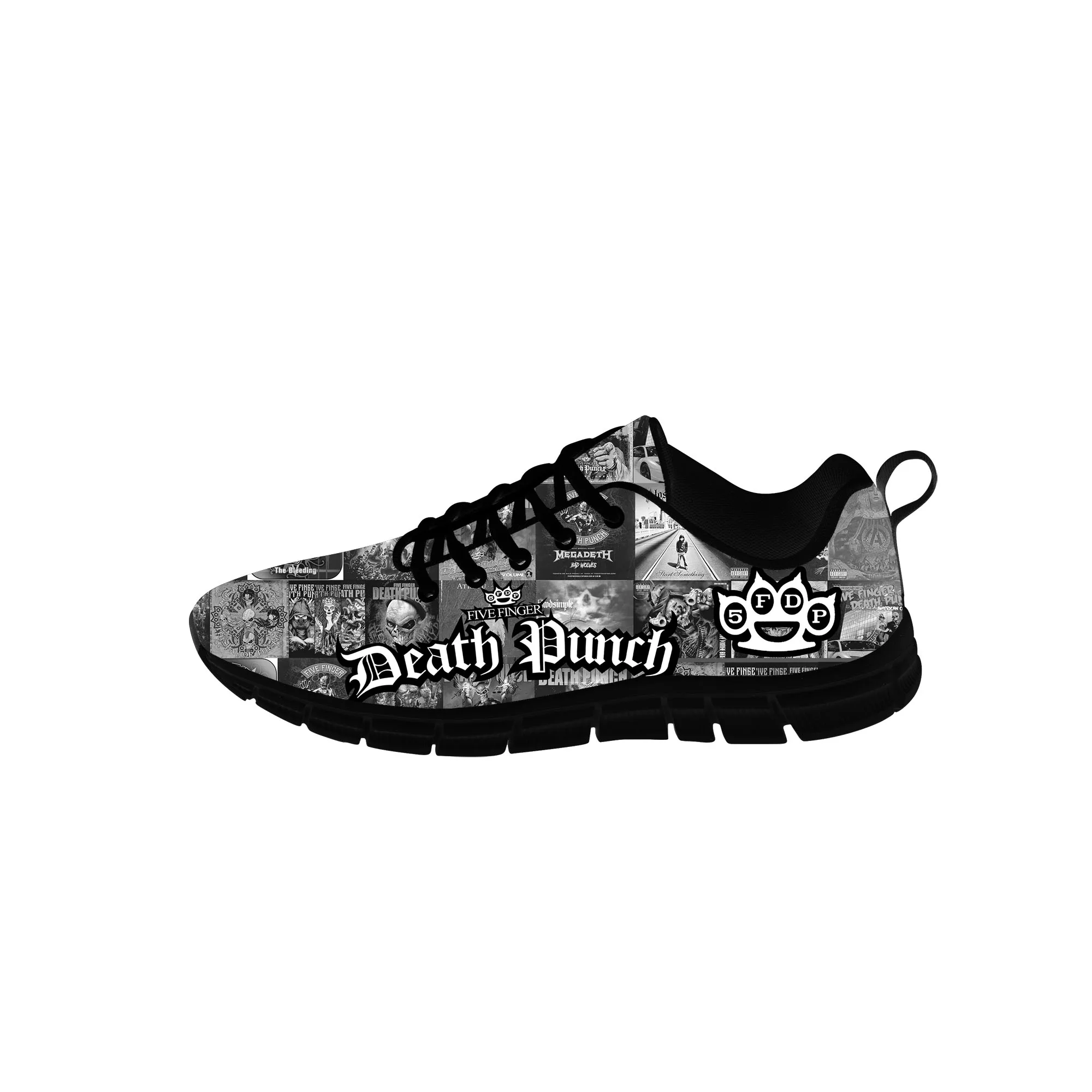 Кроссовки Five Finger Death Punch, Мужская Женская Повседневная обувь для подростков, Парусиновая спортивная обувь для бега, Дышащая Легкая обувь