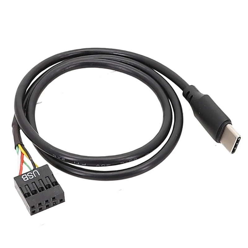 Высокоскоростной адаптер USB 9Pin к Type C, экранированный для передачи данных, USB-кабель, соединительный кабель Type C, USB-кабель для компьютера