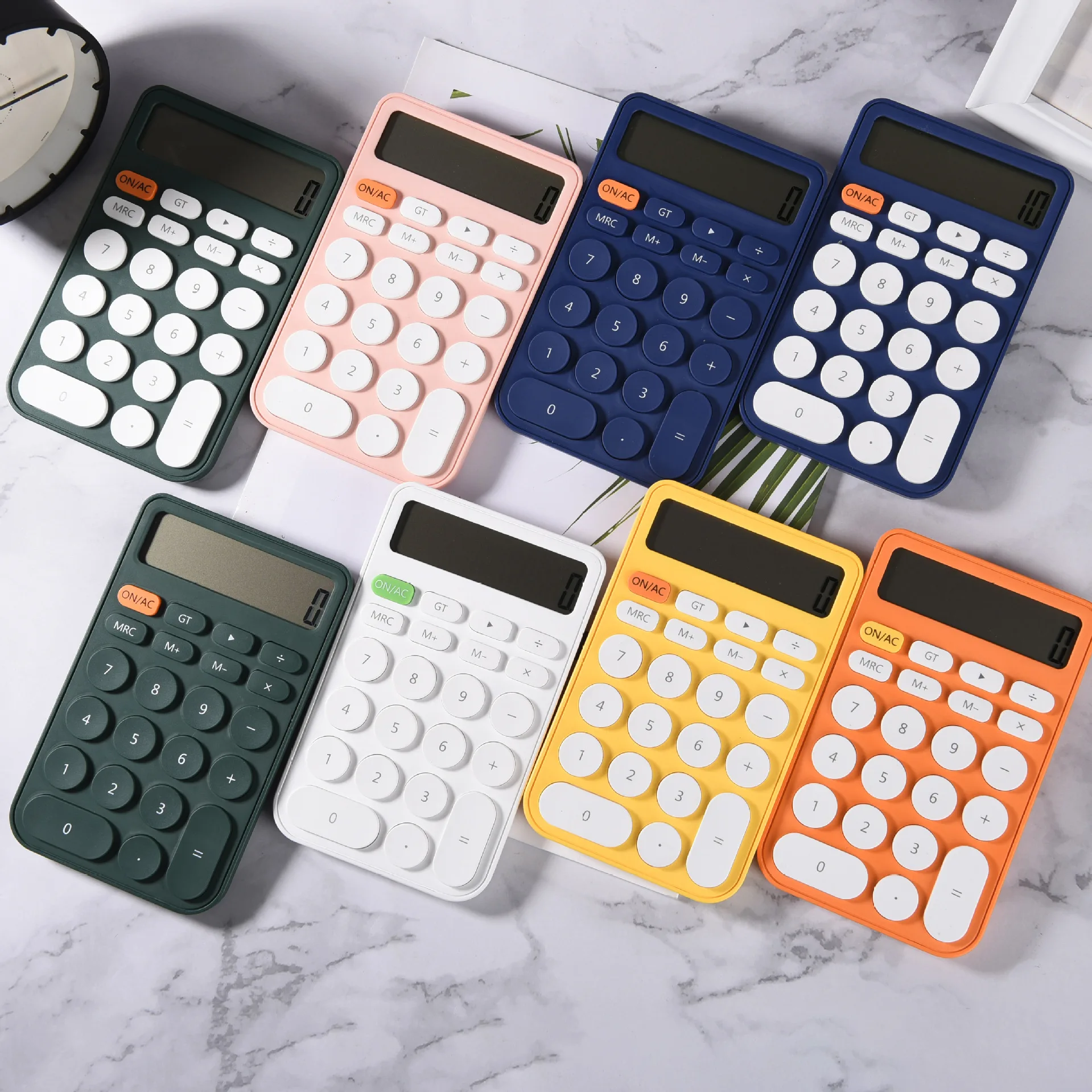 Портативный мини-калькулятор для студентов, занимающихся финансовой бухгалтерией, портативный калькулятор для студентов, маленький многофункциональный канцелярский стол для офиса
