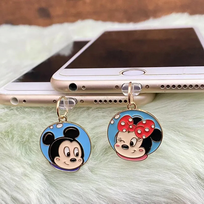 MINISO Disney Minnie Mickey Металлический порт для зарядки телефона, защита от пыли для iPhone Samsung Xiaomi USB Type C Защита порта Android