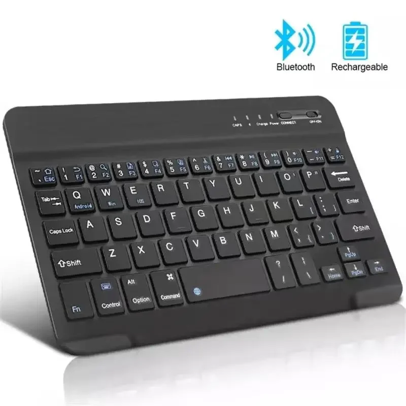 Портативная мини-беспроводная клавиатура Bluetooth для Samsung Xiaomi Tablet Pad, ультратонкая клавиатура для Android ios Windows