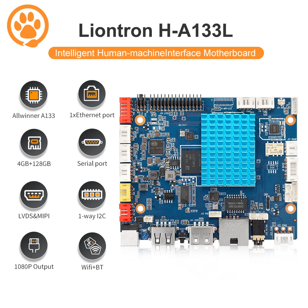 Материнская плата Liontron Allwinner A133 Linux с открытым исходным кодом для торгового автомата PK Raspberry Pi Orange Pi