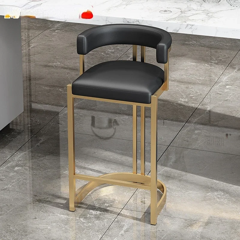 Современные барные стулья из кованого железа, стулья для гостиной, кухонные обеденные стулья, удобная спинка, индивидуальное творческое мебельное кресло