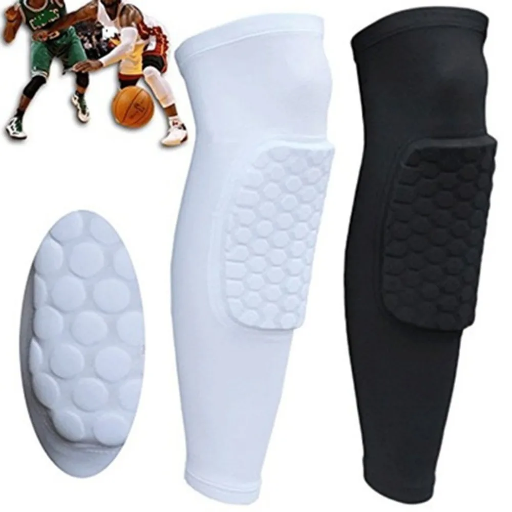 Защитное снаряжение для коротких ног Hot Kids Adult Pad Баскетбольное Защитное Снаряжение для ног с длинным рукавом для защиты от ударов