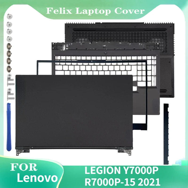 Новинка для Lenovo LEGION Y7000P R7000P-15 2021 Замена Задней крышки ЖК-дисплея ноутбука/Передней панели/Подставки Для рук/Нижней части/Планки
