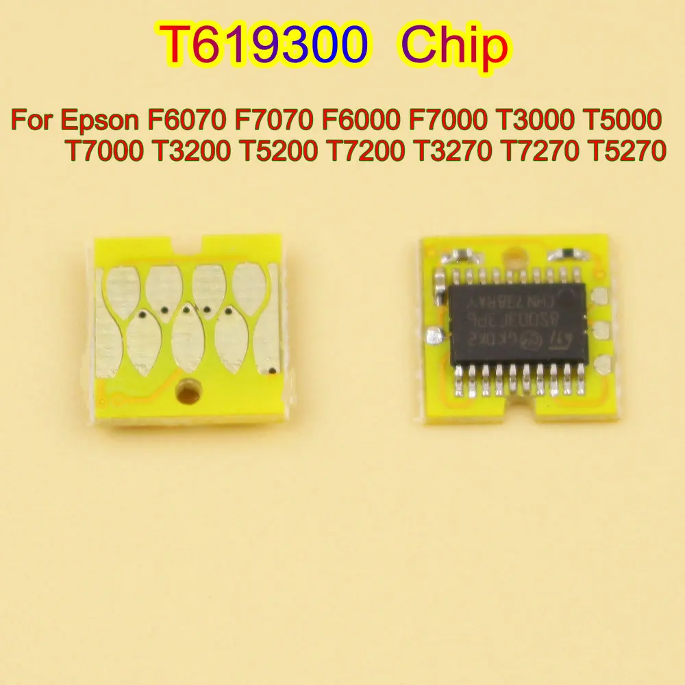 Микросхема Бака Для Технического Обслуживания T6193 T619300 Для Epson T3000 T3200 T5200 T7200 T3270 T5270 T7270 F6000 F6070 P10000 Микросхемы Бака Для Отработанных Чернил
